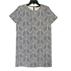 ZARA Basic Shift Dress in Geometric Print Size M